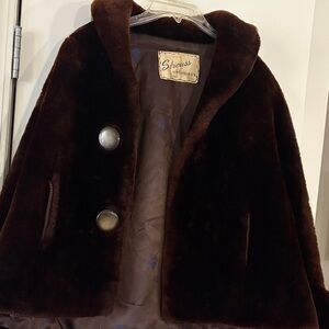 Women's Brown Cape Coat